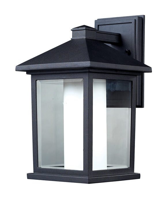 Z-Lite 523M One Light Outdoor Wall Light, Black