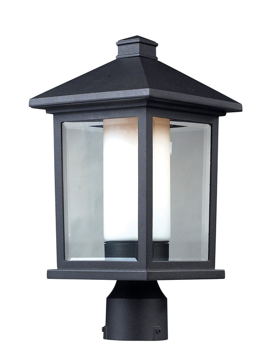 Z-Lite 523PHM One Light Outdoor Post Mount, Black