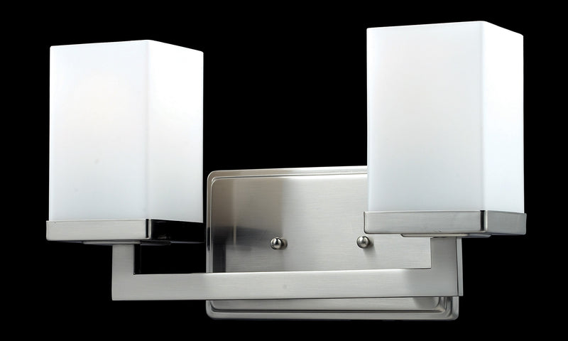 Z-Lite 1900-2V Two Light Vanity, Brushed Nickel