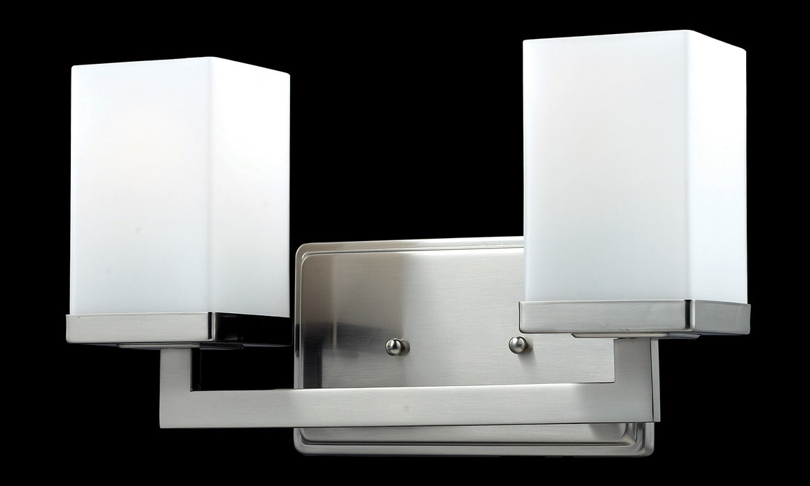 Z-Lite 1900-2V Two Light Vanity, Brushed Nickel
