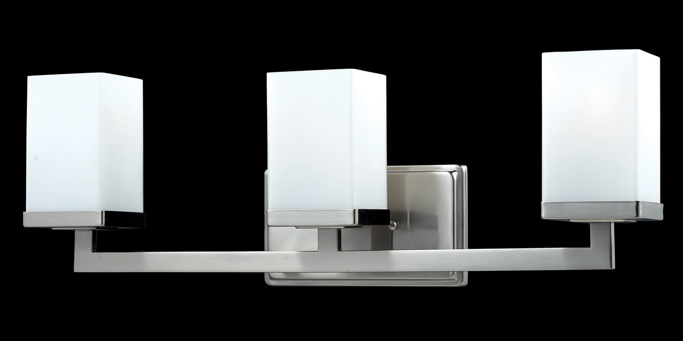 Z-Lite 1900-3V Three Light Vanity, Brushed Nickel