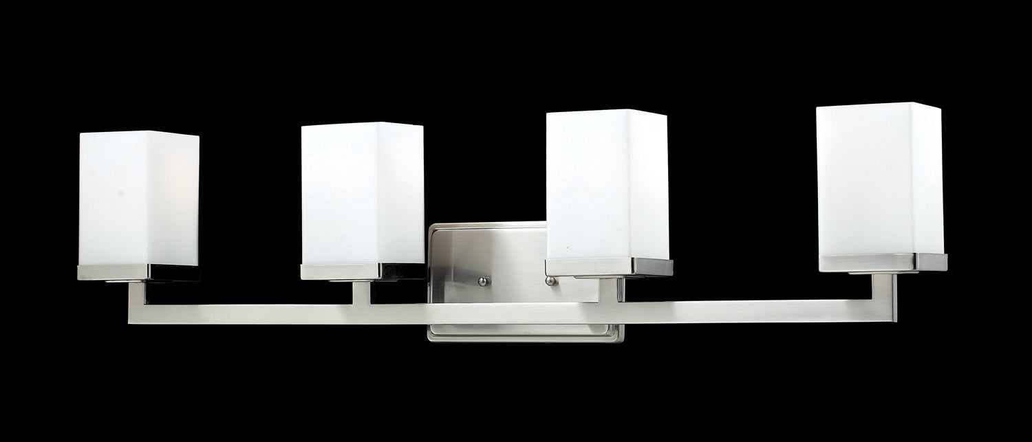 Z-Lite 1900-4V Four Light Vanity, Brushed Nickel