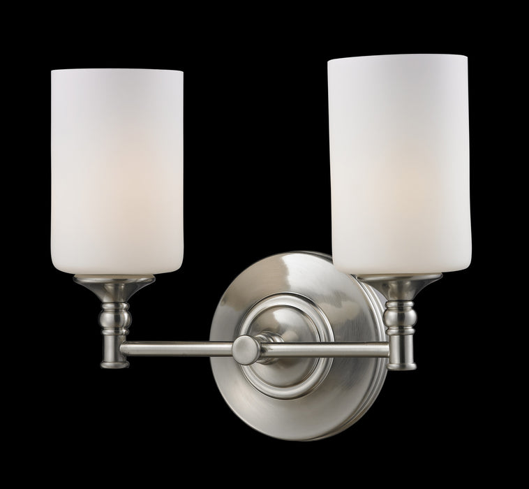 Z-Lite 2102-2V Two Light Vanity, Brushed Nickel