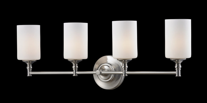 Z-Lite 2102-4V Four Light Vanity, Brushed Nickel