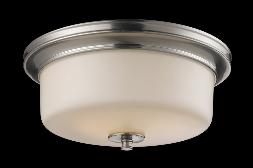 Z-Lite 2102F3 Three Light Flush Mount, Brushed Nickel