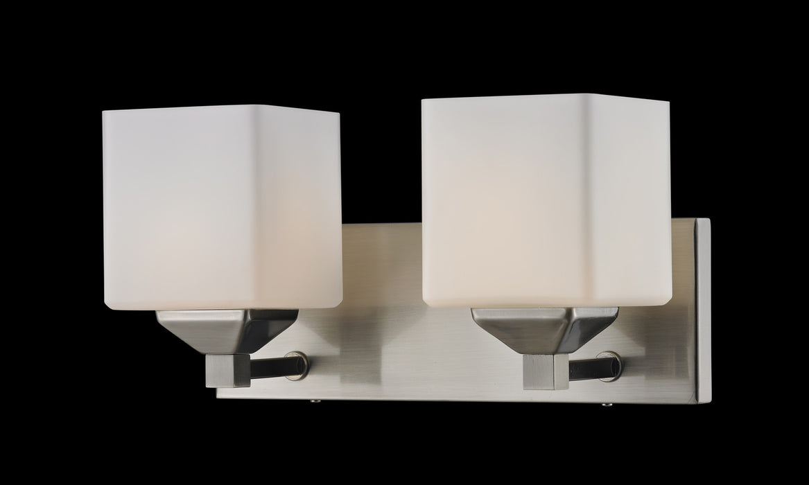 Z-Lite 2104-2V Two Light Vanity, Brushed Nickel