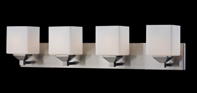 Z-Lite 2104-4V Four Light Vanity, Brushed Nickel
