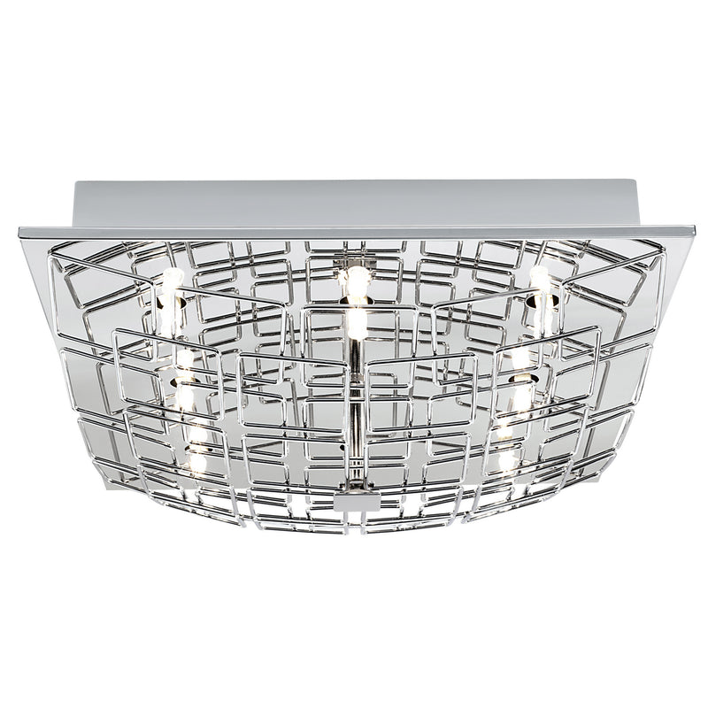 Eglo USA 91491A Eight Light Ceiling Mount, Chrome