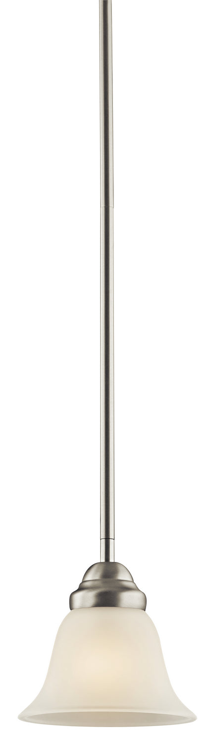 Kichler 2693NI One Light Mini Pendant, Brushed Nickel