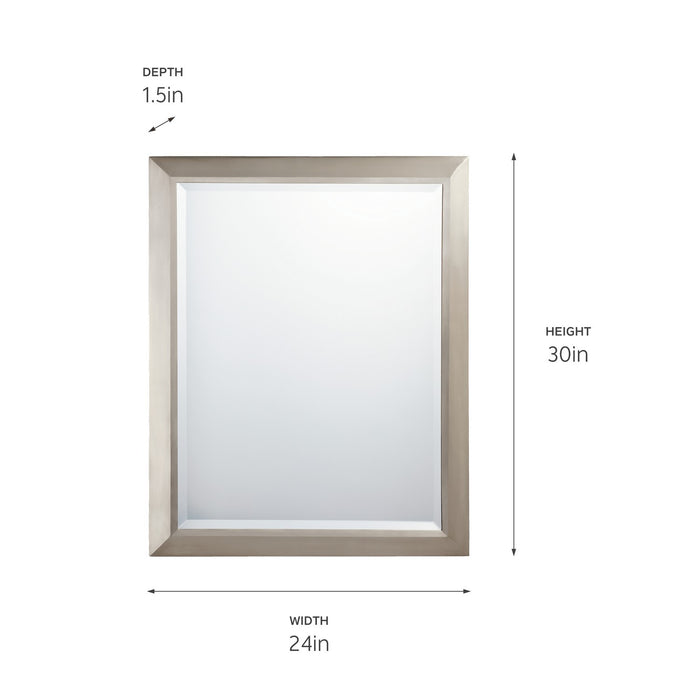 Kichler 41011NI Mirror, Brushed Nickel