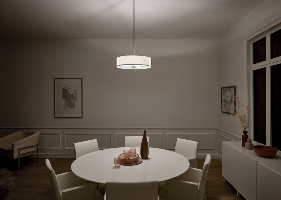 Kichler 42121OZ Three Light Pendant/Semi Flush, Olde Bronze