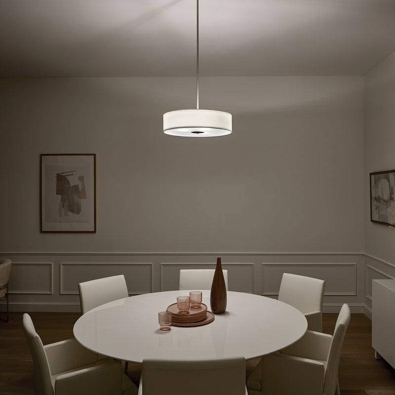 Kichler 42121OZ Three Light Pendant/Semi Flush, Olde Bronze
