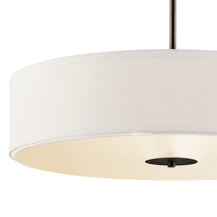 Kichler 42122OZ Three Light Pendant/Semi Flush, Olde Bronze