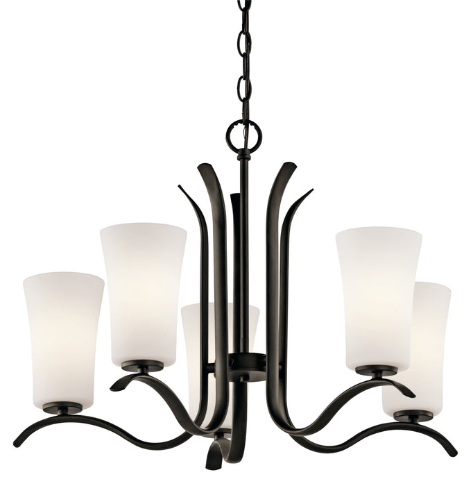 Kichler 43074OZ Five Light Chandelier, Olde Bronze