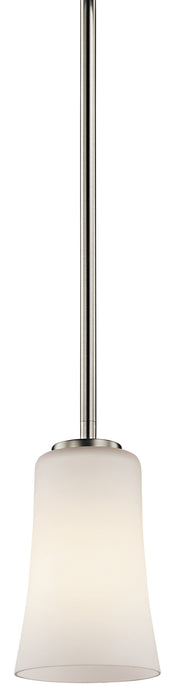Kichler 43077NI One Light Mini Pendant, Brushed Nickel
