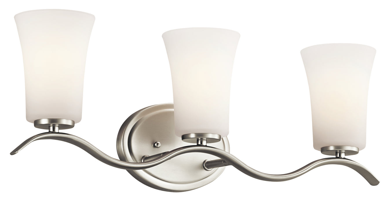 Kichler 45376NI Three Light Bath, Brushed Nickel