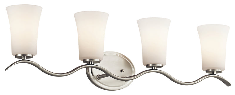Kichler 45377NI Four Light Bath, Brushed Nickel