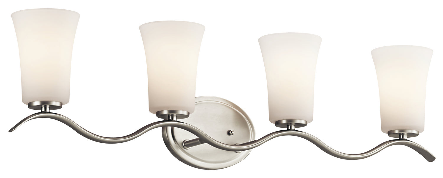 Kichler 45377NI Four Light Bath, Brushed Nickel