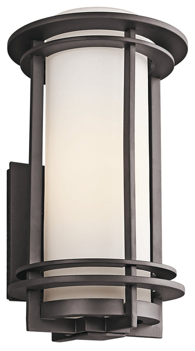 Kichler 49346AZ One Light Outdoor Wall Mount, Architectural Bronze