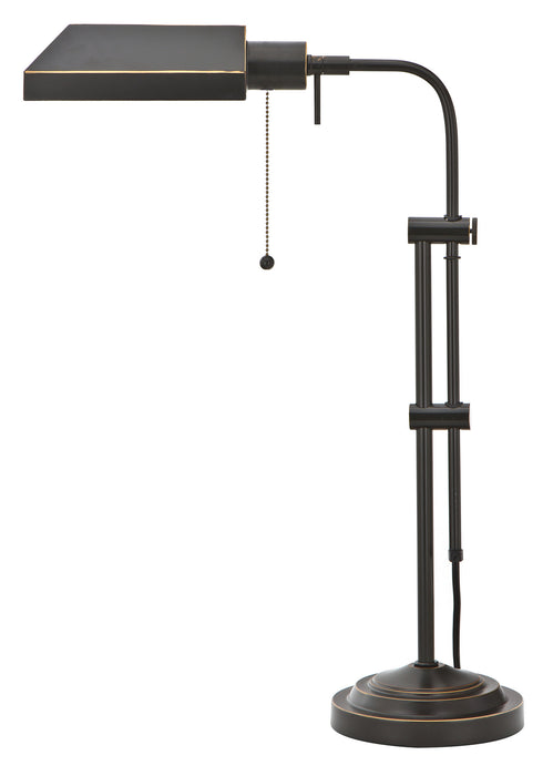 Cal Lighting BO-117TB-DB One Light Table Lamp, Dark Bronze
