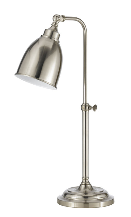 Cal Lighting BO-2032TB-BS One Light Table Lamp, Brushed Steel