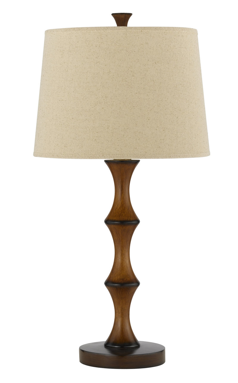 Cal Lighting BO-2039TB One Light Table Lamp, Bamboo