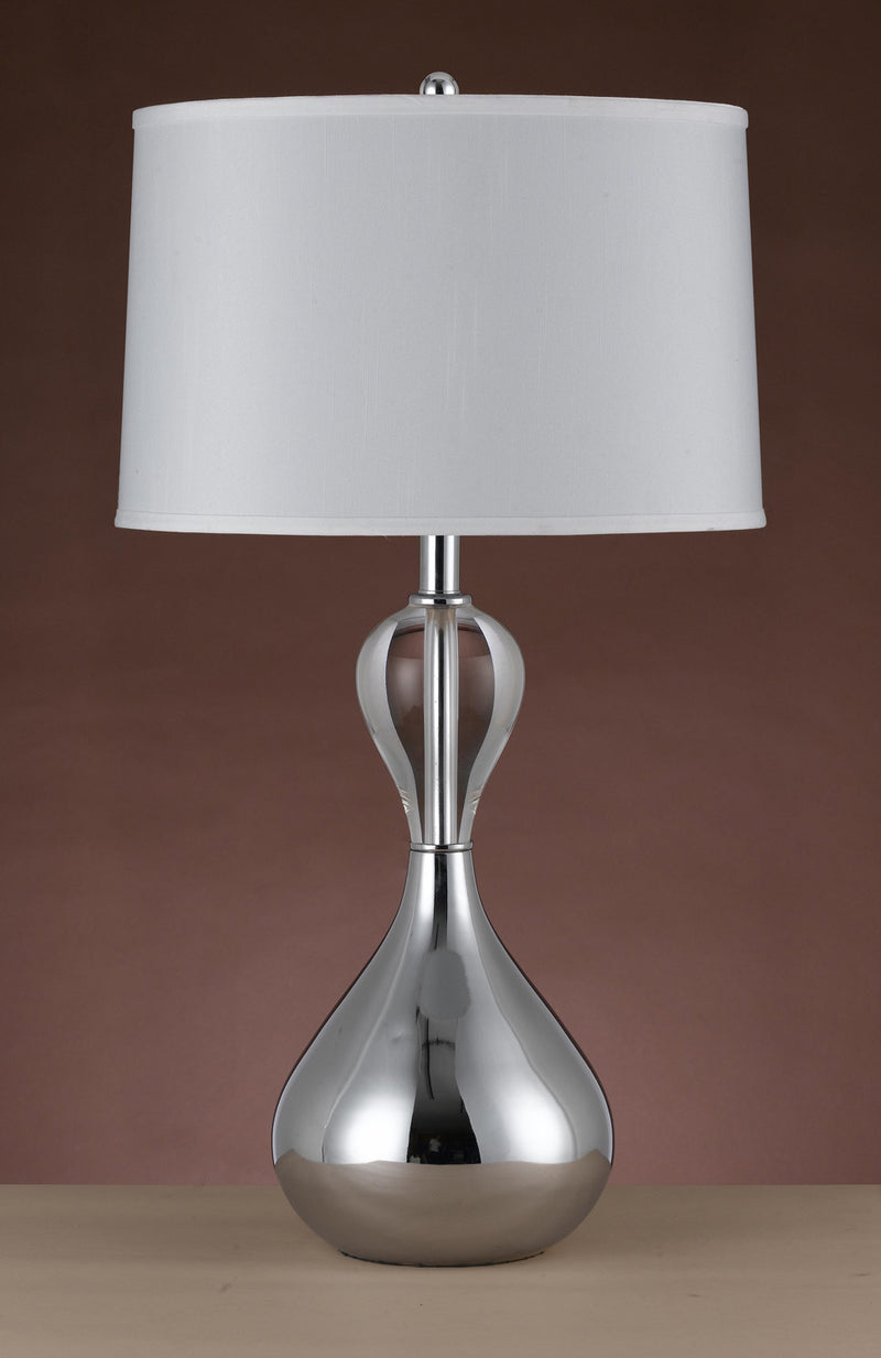 Cal Lighting BO-2073TB One Light Table Lamp, Crystal