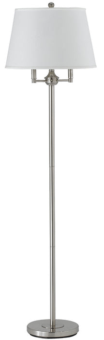 Cal Lighting BO-2077-6WY-BS Four Light Floor Lamp, Brushed Steel