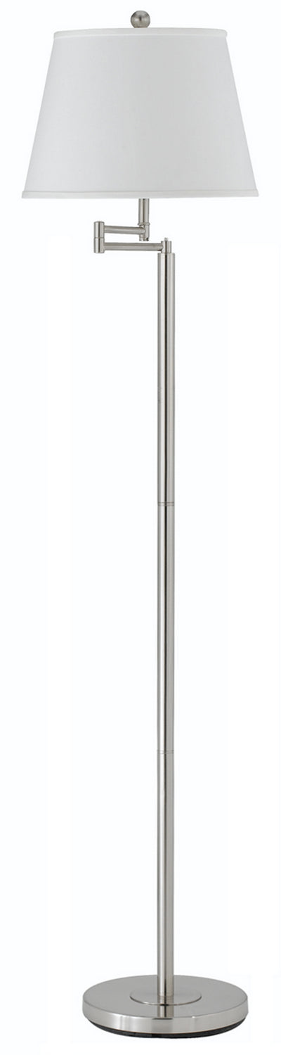 Cal Lighting BO-2077SWFL-BS One Light Floor Lamp, Brushed Steel
