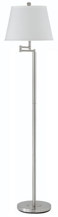 Cal Lighting BO-2077SWFL-BS One Light Floor Lamp, Brushed Steel