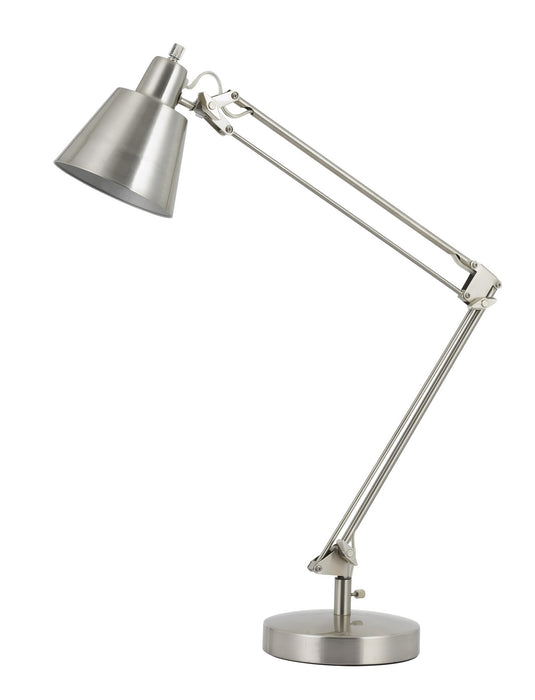Cal Lighting BO-2165TB-BS One Light Table Lamp, Brushed Steel