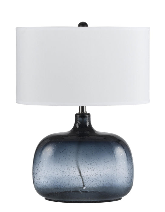 Cal Lighting BO-2263TB One Light Table Lamp, Ocean Blue