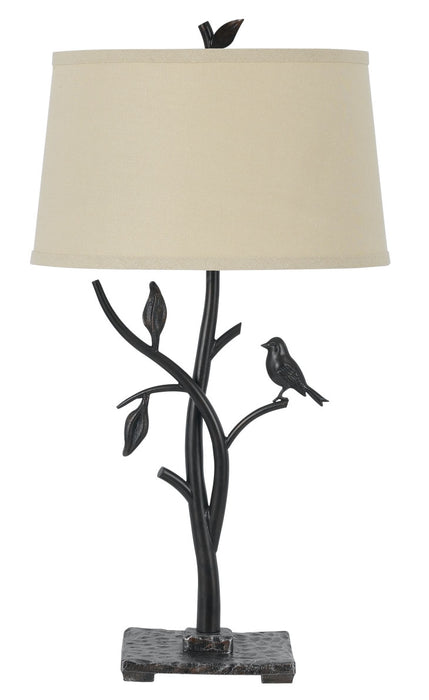 Cal Lighting BO-2301TB One Light Table Lamp, Iron