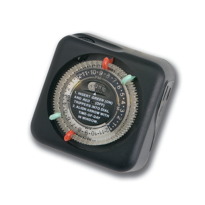 Kichler 15557BK Outdoor Enclosure Timer, Black Material (Not Painted)