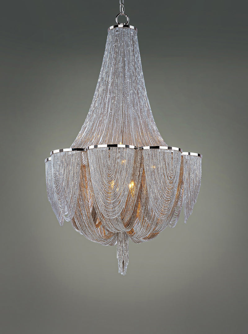 Maxim 21466NKPN 12 Light Chandelier, Polished Nickel