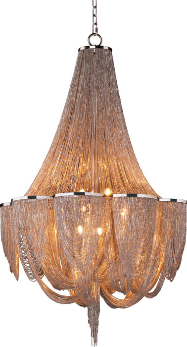 Maxim 21466NKPN 12 Light Chandelier, Polished Nickel