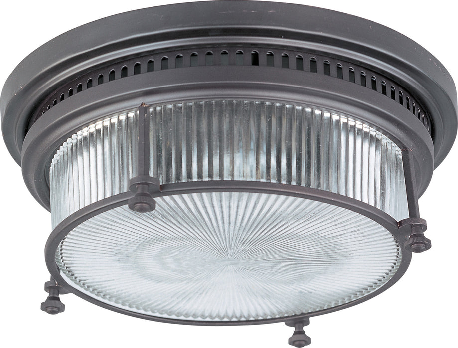 Maxim 25000CLBZ Two Light Flush Mount, Bronze