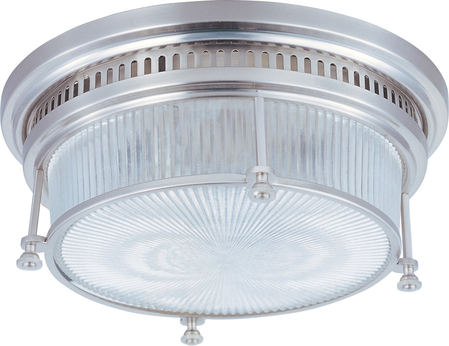 Maxim 25000CLSN Two Light Flush Mount, Satin Nickel
