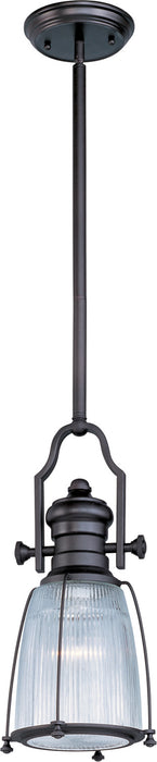 Maxim 25002CLBZ One Light Pendant, Bronze