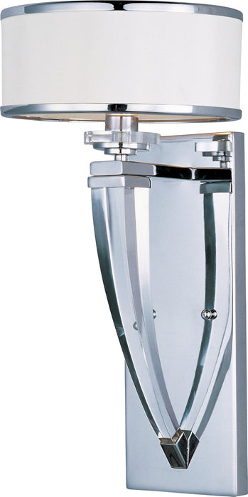 Maxim 39828BCWTPC One Light Wall Sconce, Polished Chrome