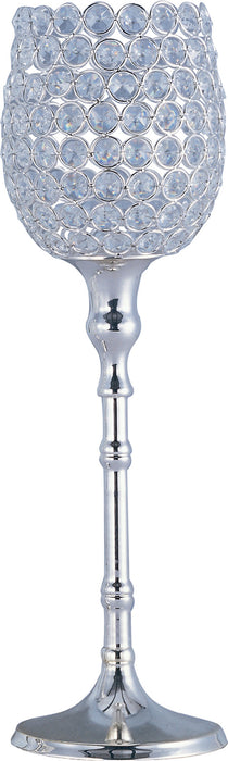 Maxim 39892BCPS Candle Holder, Plated Silver