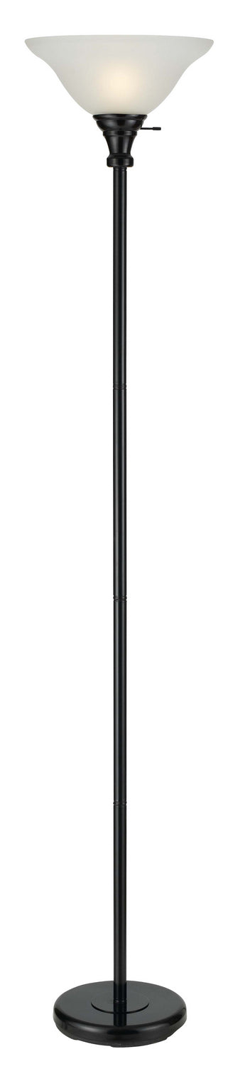 Cal Lighting BO-213-BK One Light Torchiere, Black