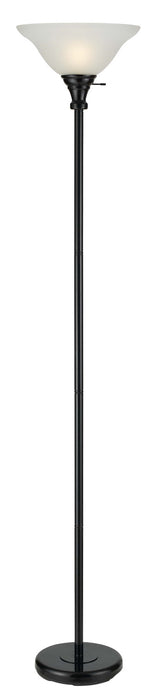 Cal Lighting BO-213-BK One Light Torchiere, Black