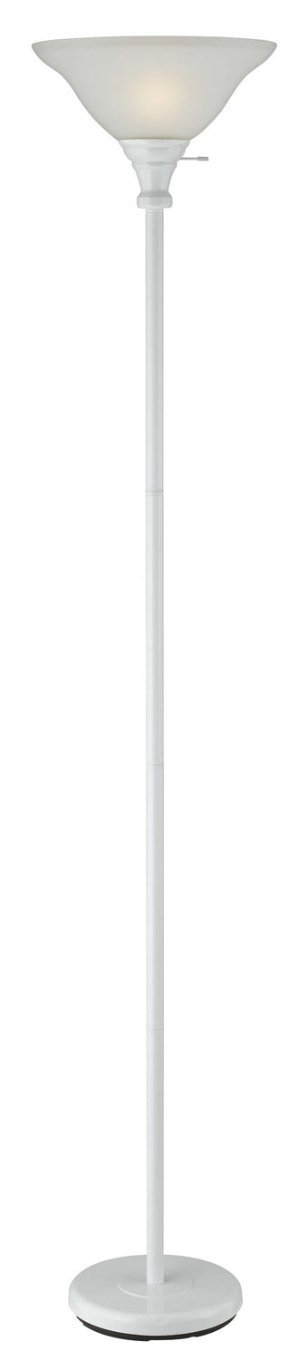 Cal Lighting BO-213-WH One Light Torchiere, White