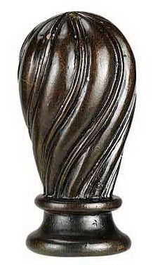 Cal Lighting FA-5017B Finial, Medium Brown