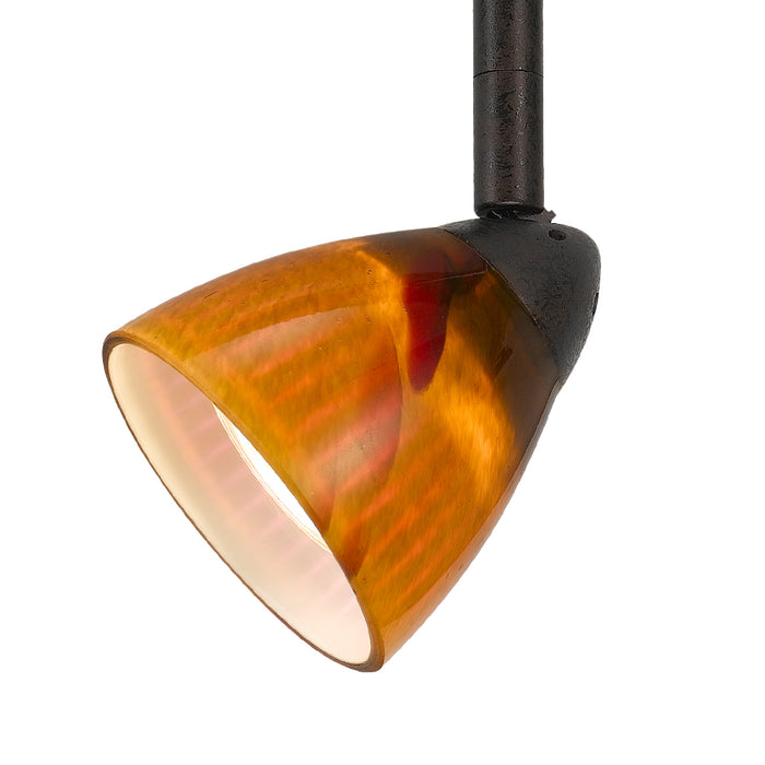 Cal Lighting HT-954-RU/AMS One Light Track Fixture, Rust