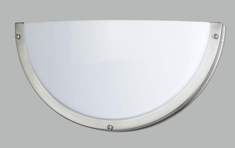Cal Lighting LA-170-BS Two Light Wall Lamp, Brushed Steel