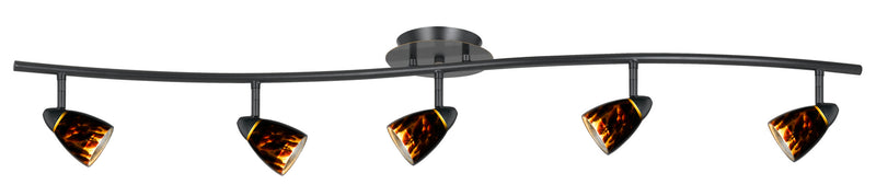 Cal Lighting SL-954-5-DBBRNS Five Light Pendant, Dark Bronze