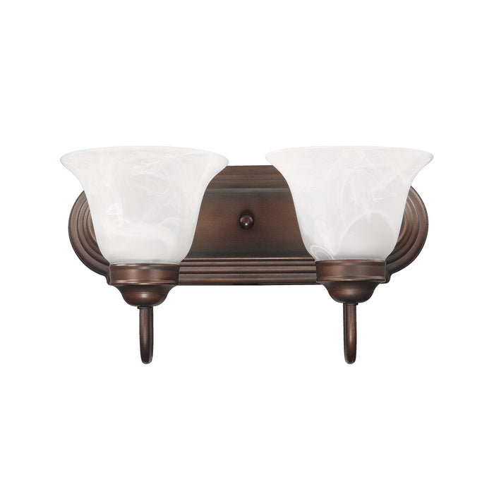 Capital Lighting 1032BB-118 Two Light Vanity, Burnished Bronze