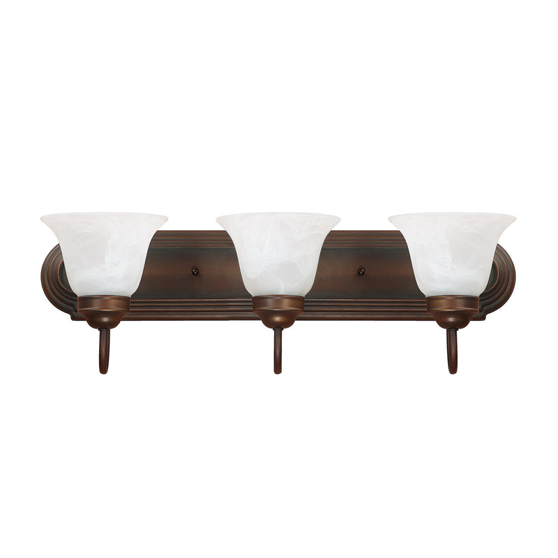 Capital Lighting 1033BB-118 Three Light Vanity, Burnished Bronze